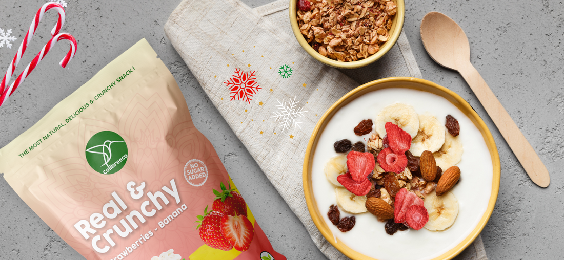 Freeze-Dried Strawberry and Banana Parfait