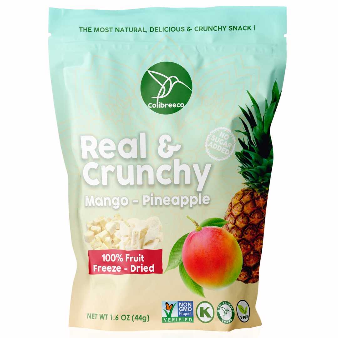 Freeze-Dried Mix Mango-Pineapple, Real & Crunchy Fruit Snack