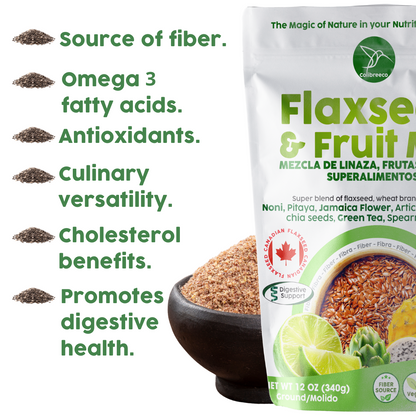 Flaxseed & Fruit Mix, Spearmint and Lime Flavor