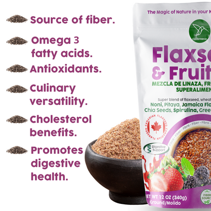 Flaxseed & Fruit Mix, Red Berries Flavor