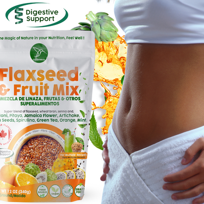 Flaxseed & Fruit Mix, Orange and Mint Flavor