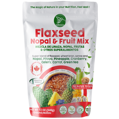 Flaxseed & Fruit Mix, Pineapple and Nopal Flavor