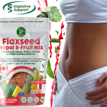 Flaxseed & Fruit Mix, Pineapple and Nopal Flavor