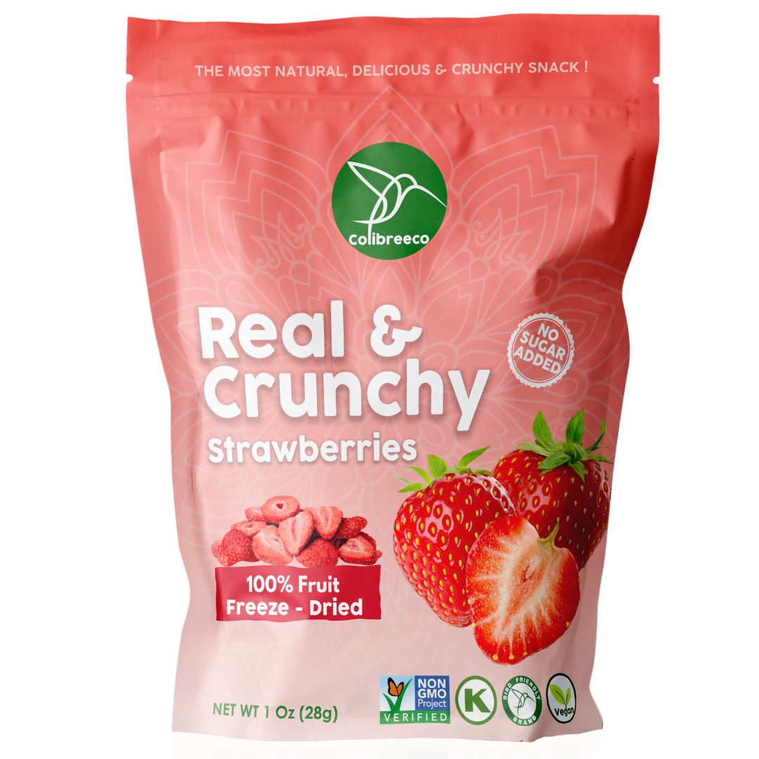 Freeze-Dried Strawberries, Real & Crunchy Fruit Snack