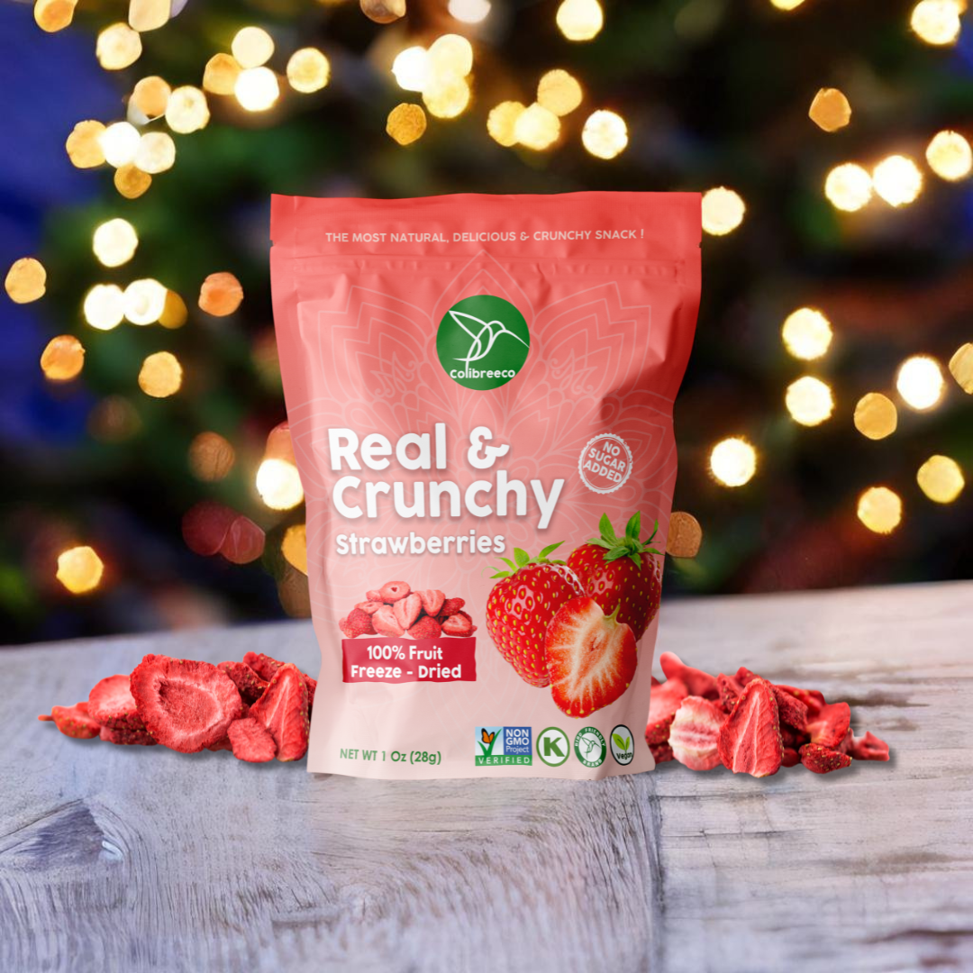 Freeze-Dried Strawberries, Real & Crunchy Fruit Snack