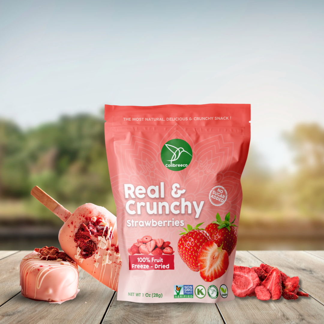 Freeze-Dried Strawberries, Real & Crunchy Fruit Snack