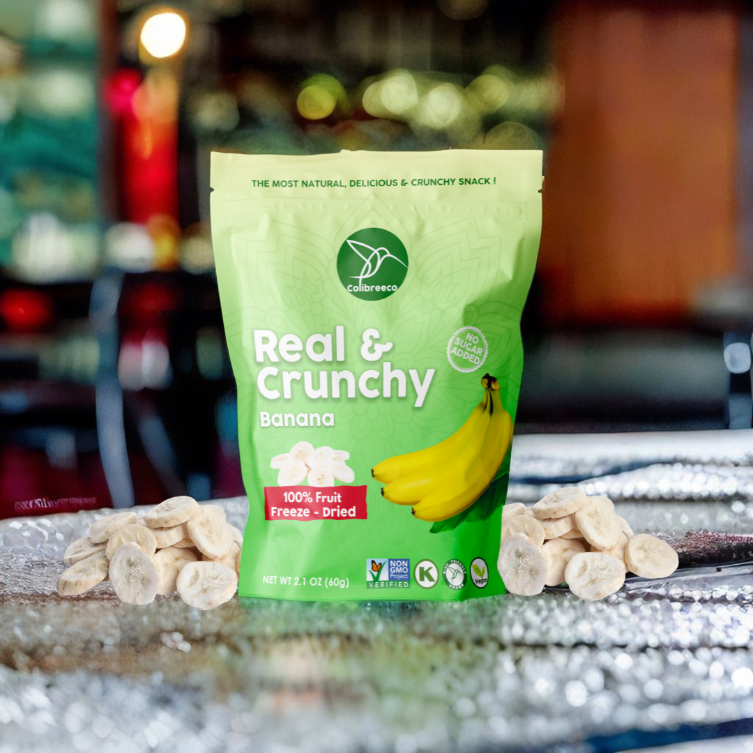 Freeze-Dried Banana, Real & Crunchy Fruit Snack