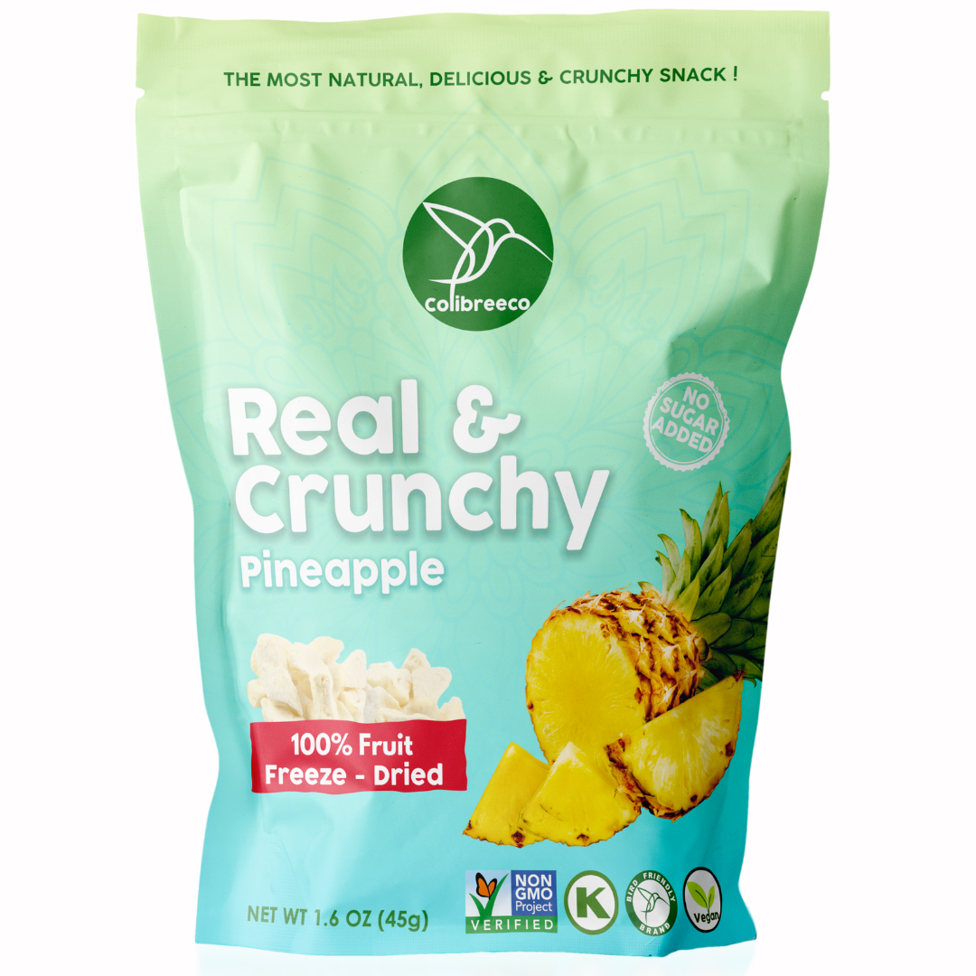 Freeze-Dried Pineapple, Real & Crunchy Fruit Snack