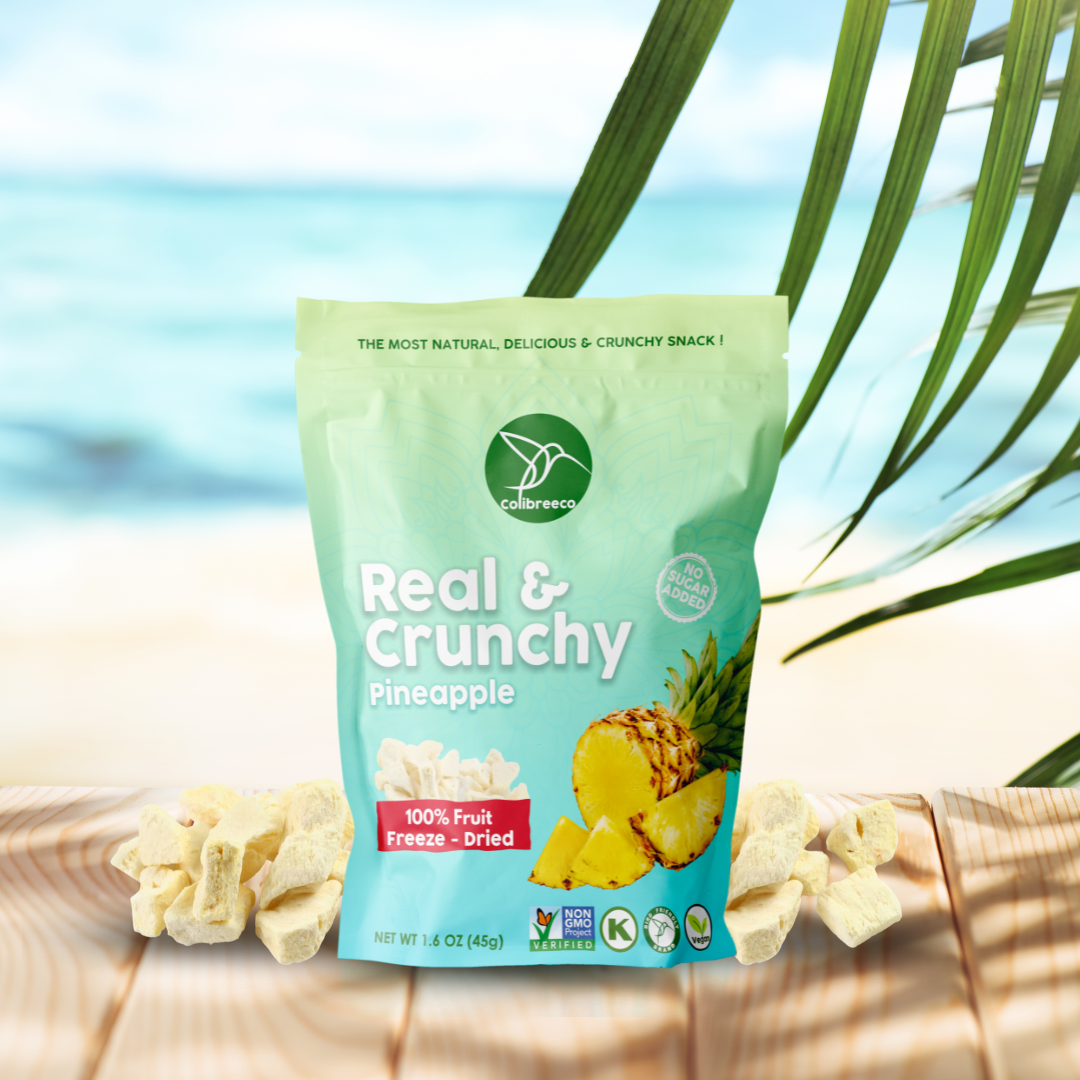 Freeze-Dried Pineapple, Real & Crunchy Fruit Snack