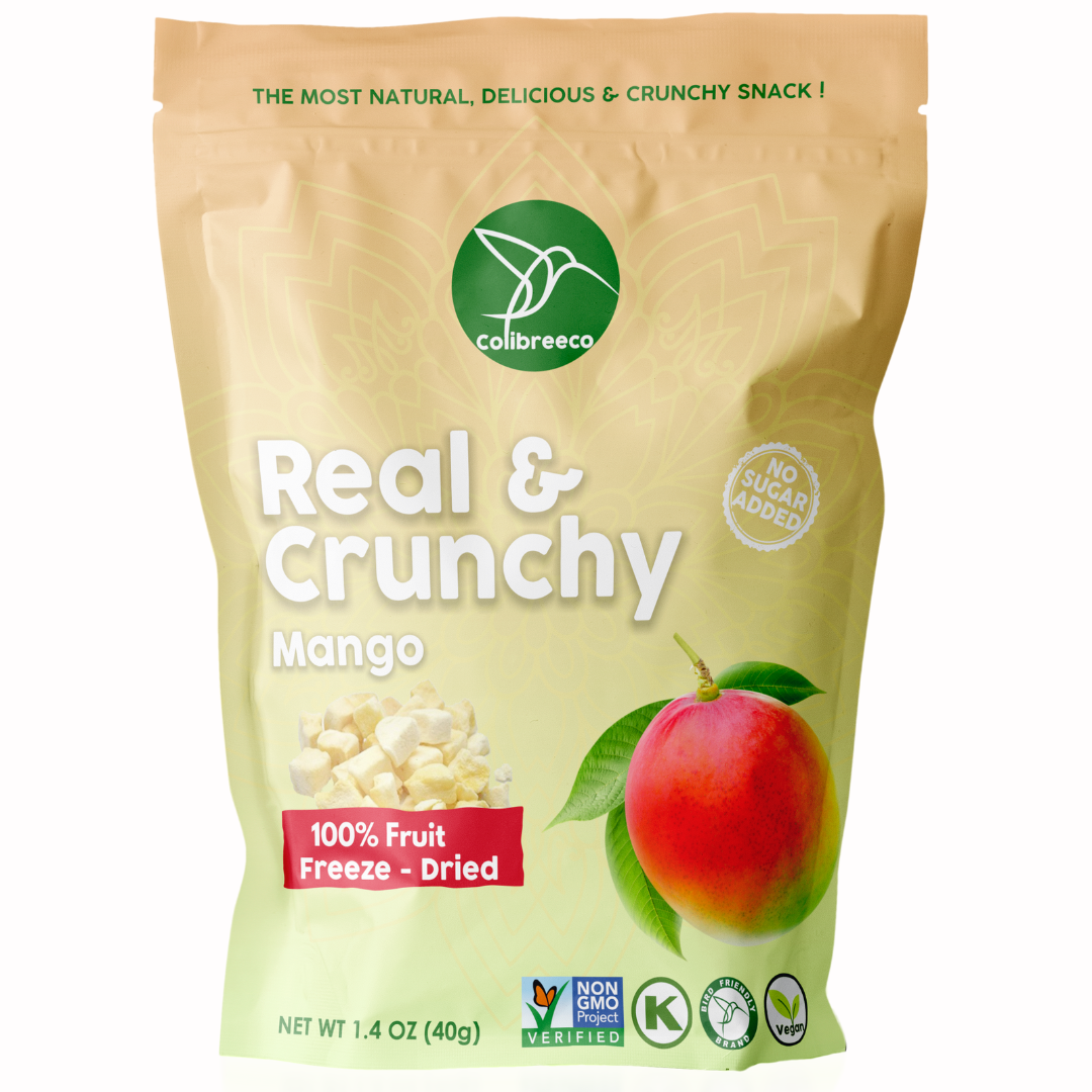 Freeze-Dried Mango, Real & Crunchy Fruit Snack