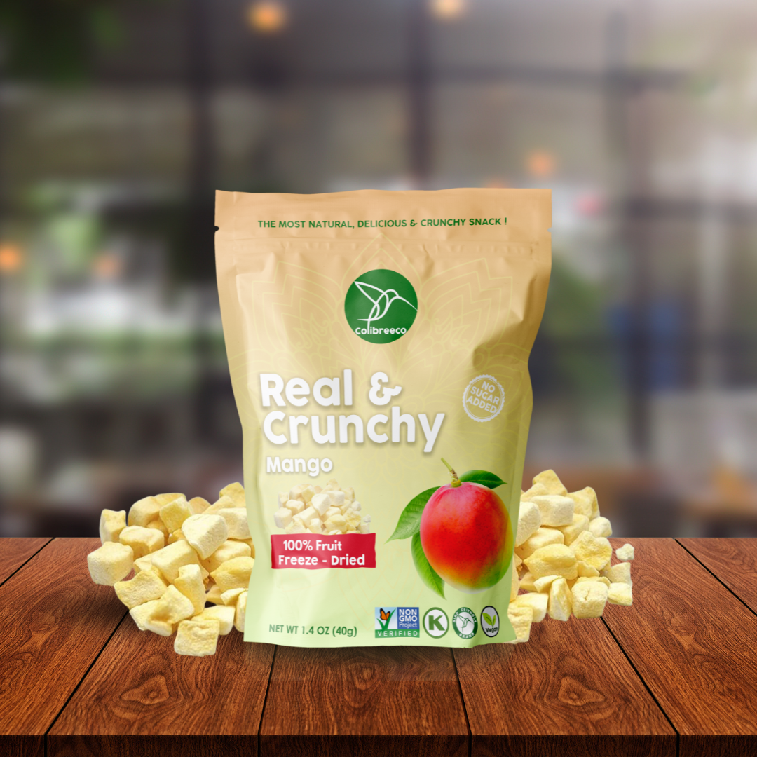 Freeze-Dried Mango, Real & Crunchy Fruit Snack