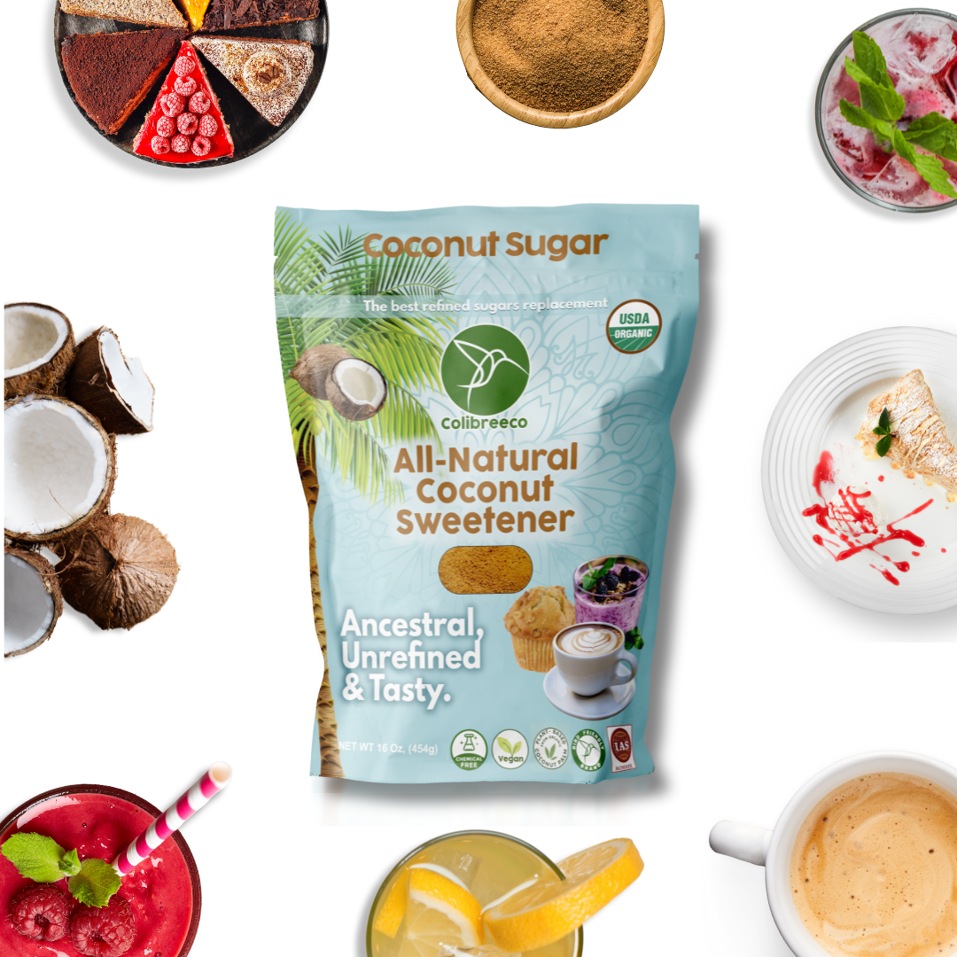 Organic Coconut Sugar, Unrefined and Chemical-Free.