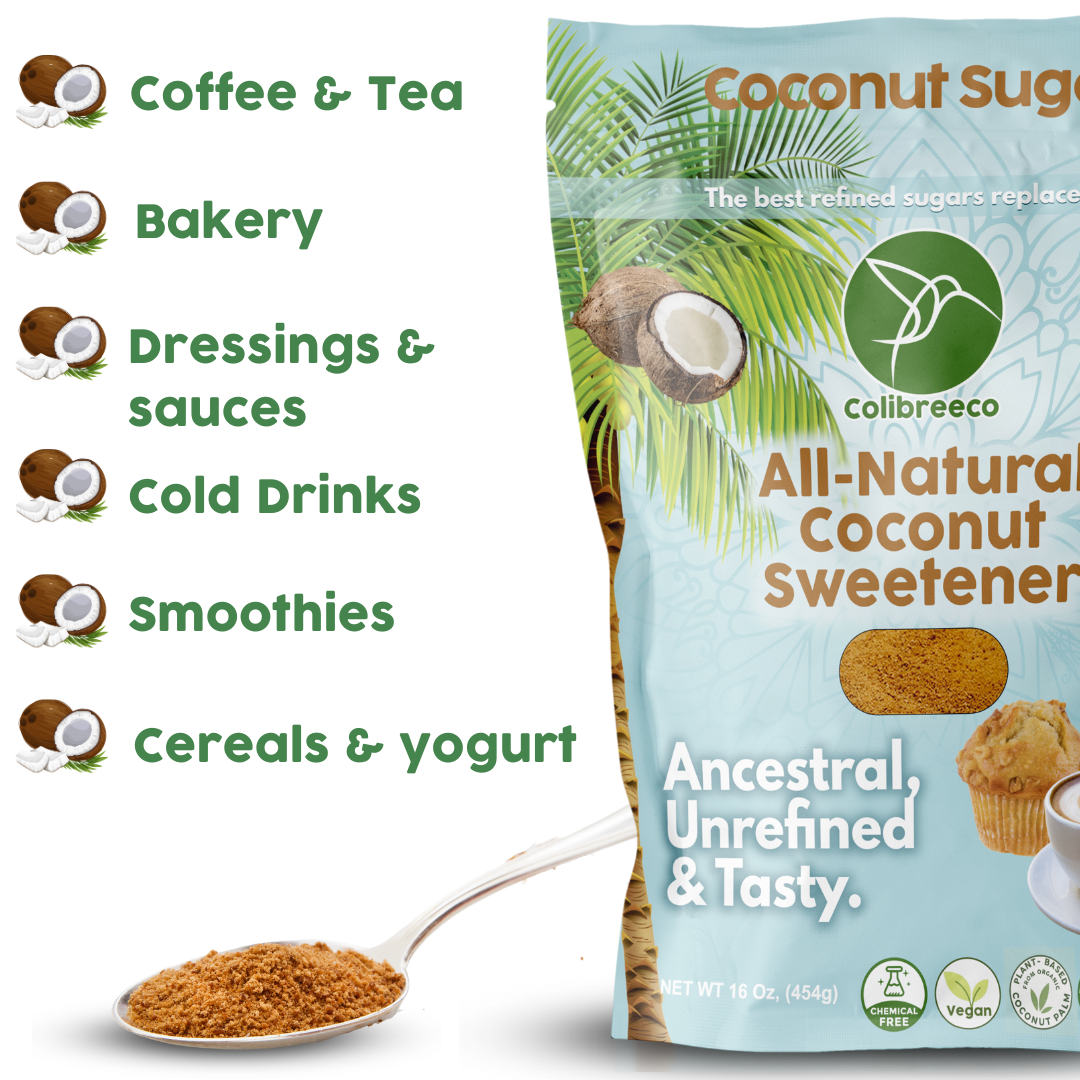 Organic Coconut Sugar, Unrefined and Chemical-Free.