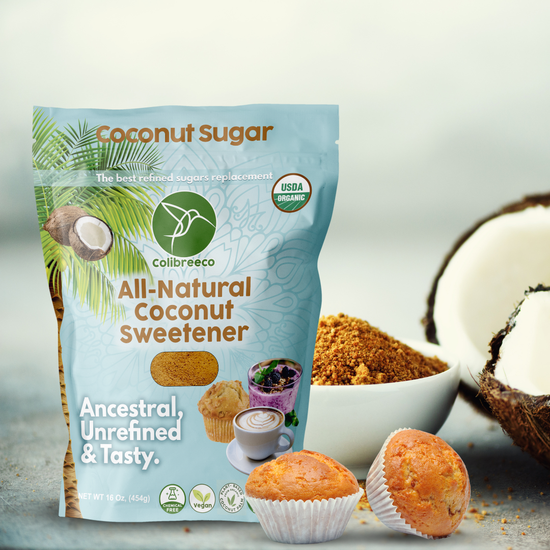 Organic Coconut Sugar, Unrefined and Chemical-Free.